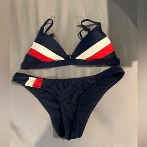 red white and blue bikini